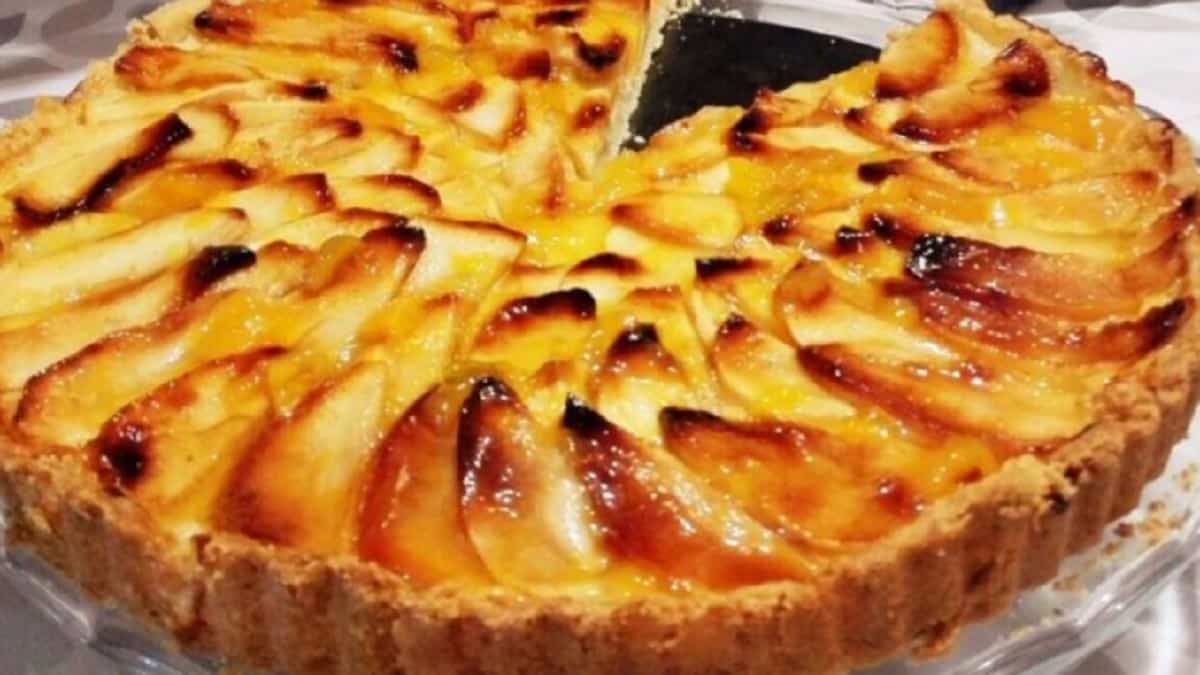 Tarte aux pommes à la crème pâtissière