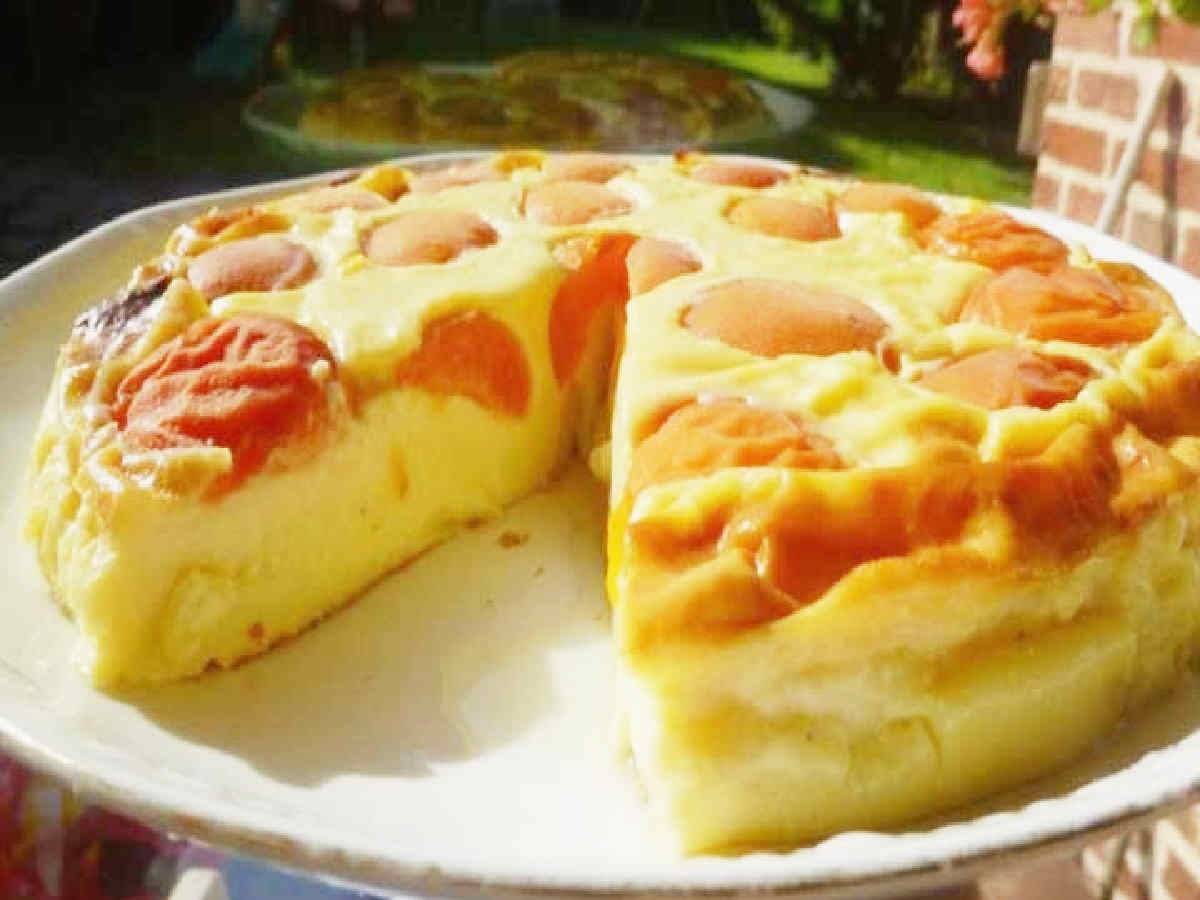 Flan pâtissier aux abricots moelleux