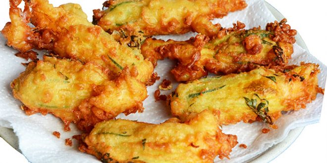 Beignets de fleurs de courgette