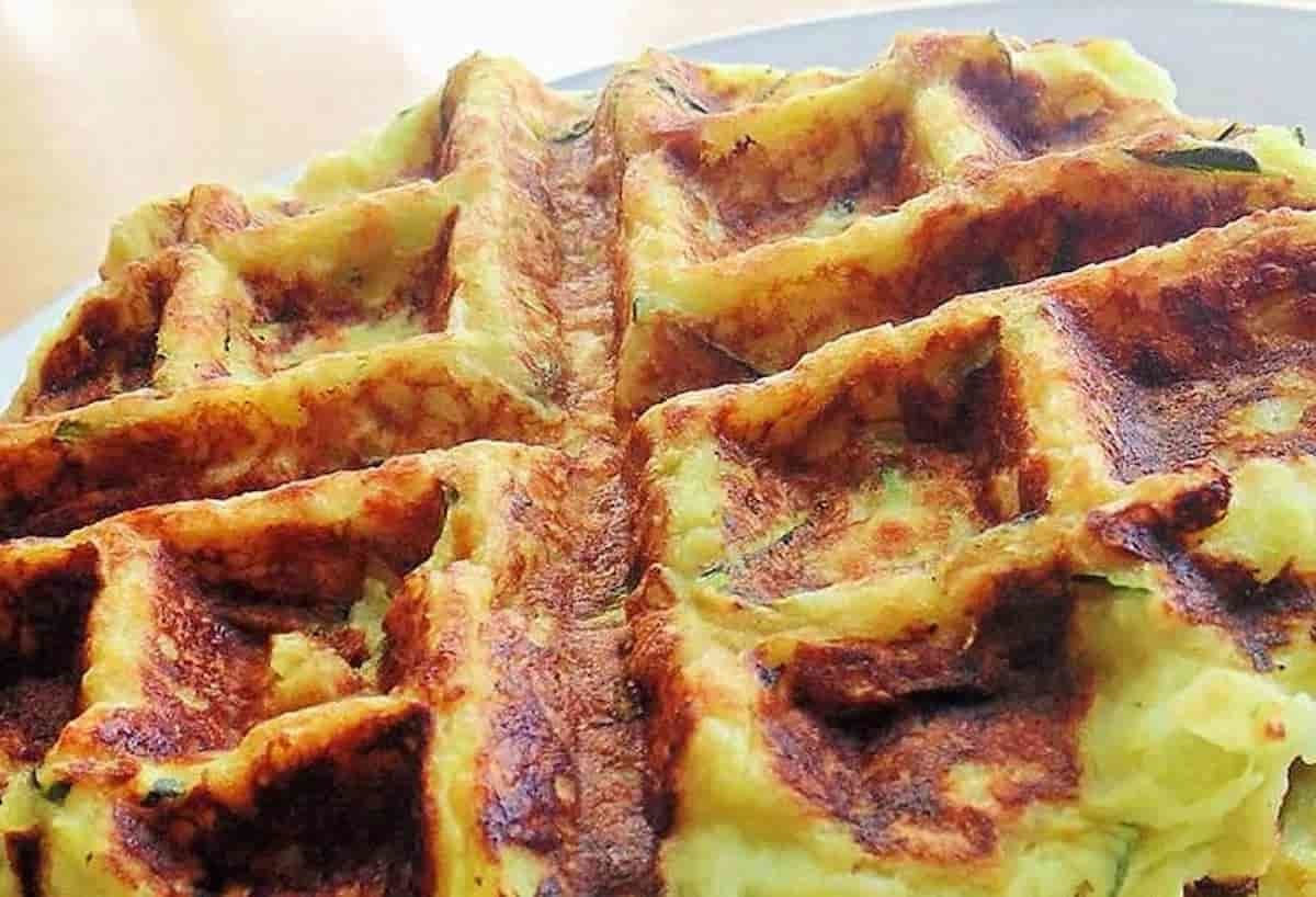 Gaufres de pomme de terre et courgette