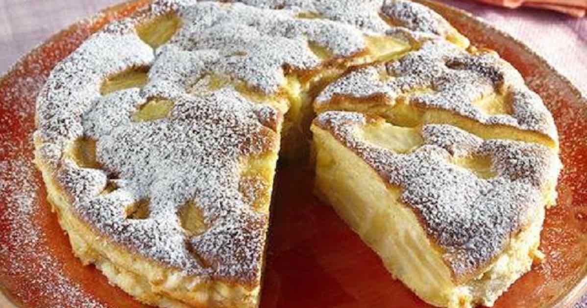 Gâteau flan aux pommes