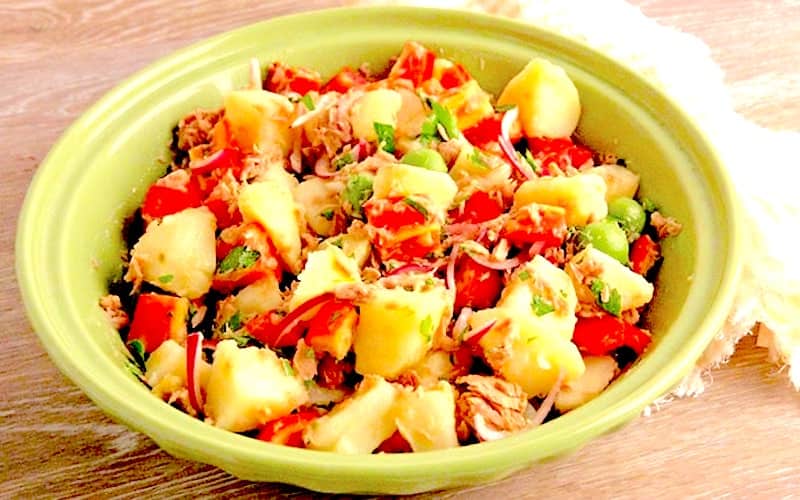 Salade de pommes de terre au thon