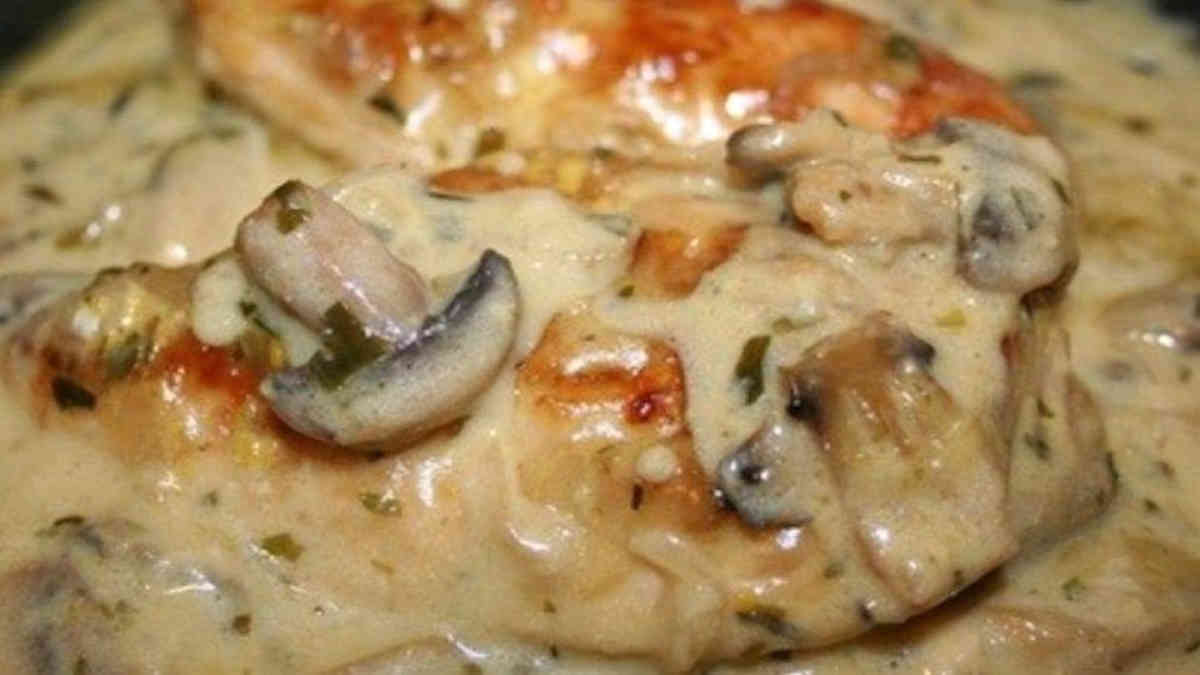 Poulet aux champignons