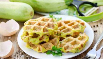 Gaufres salées aux courgettes