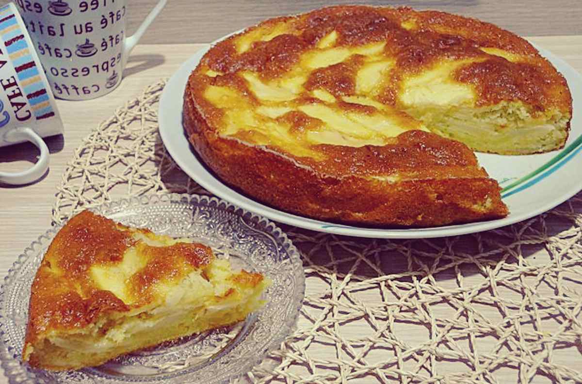 Gâteau aux pommes léger