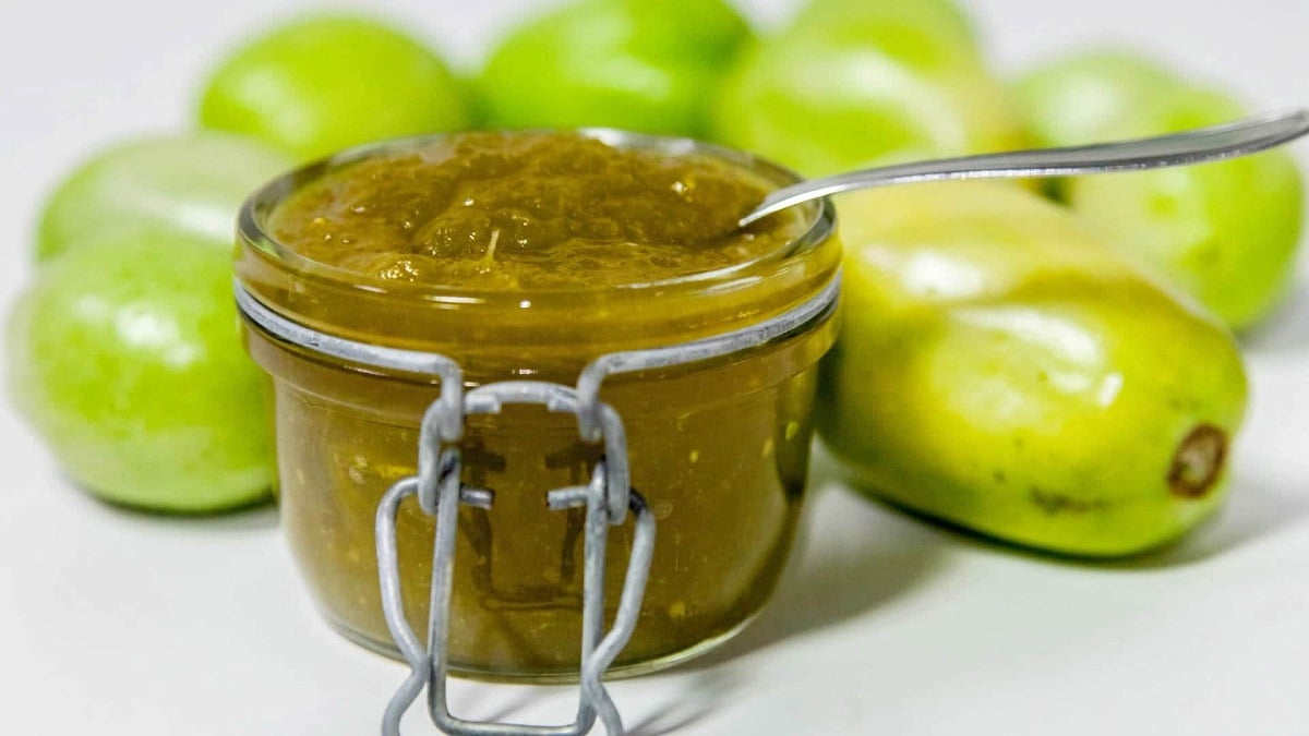 confiture de tomates vertes