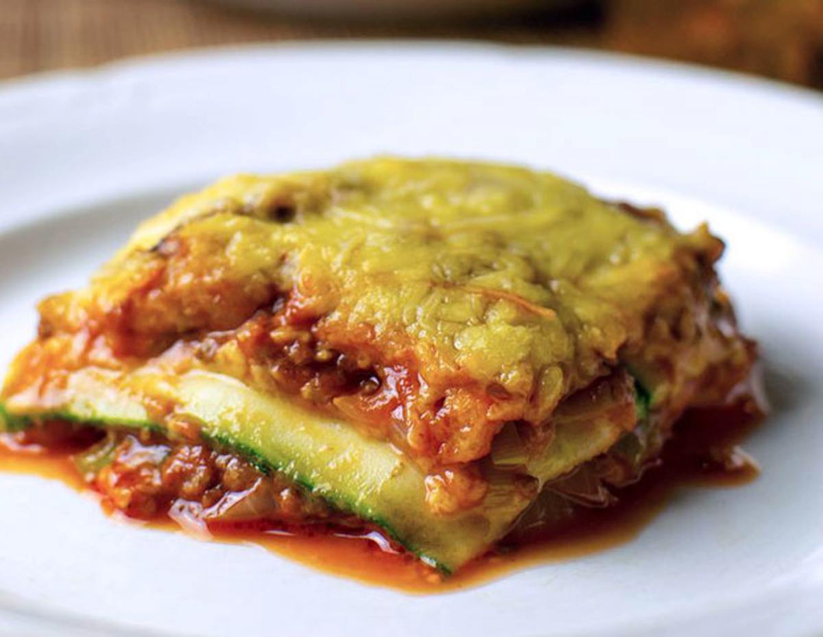 Lasagne légère de courgettes