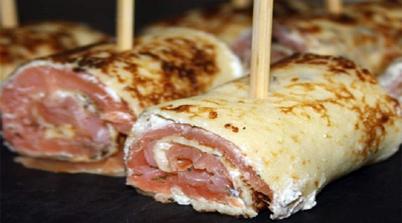 crêpes au saumon