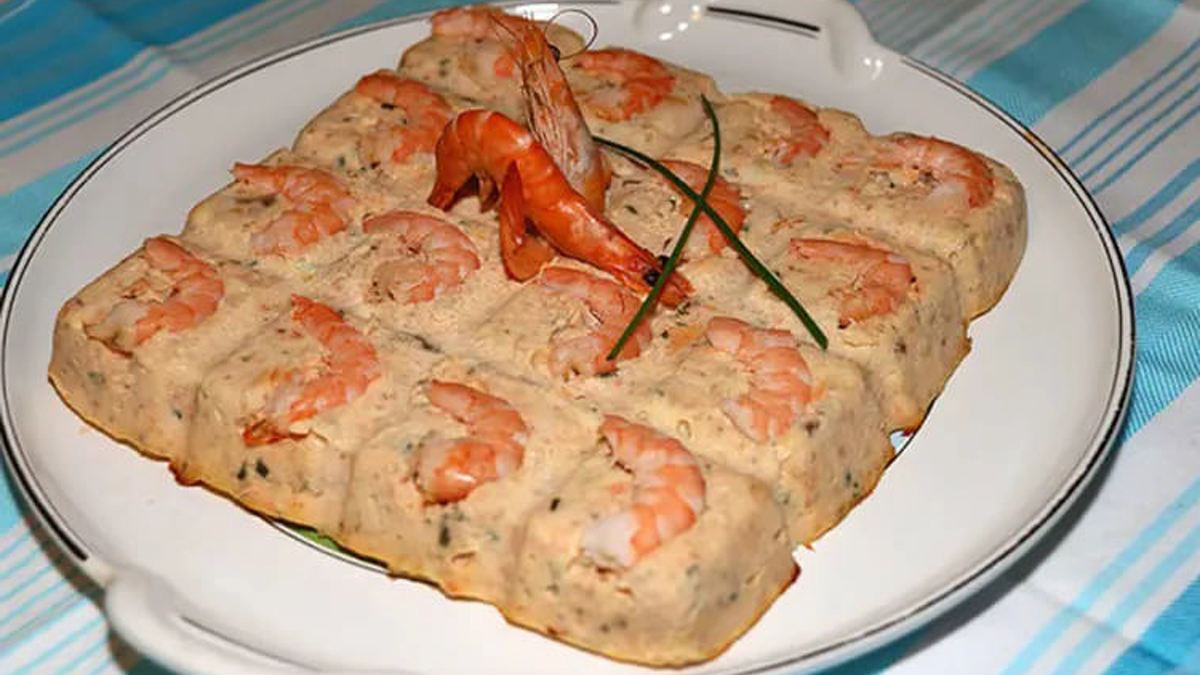Terrine de saumon aux crevettes