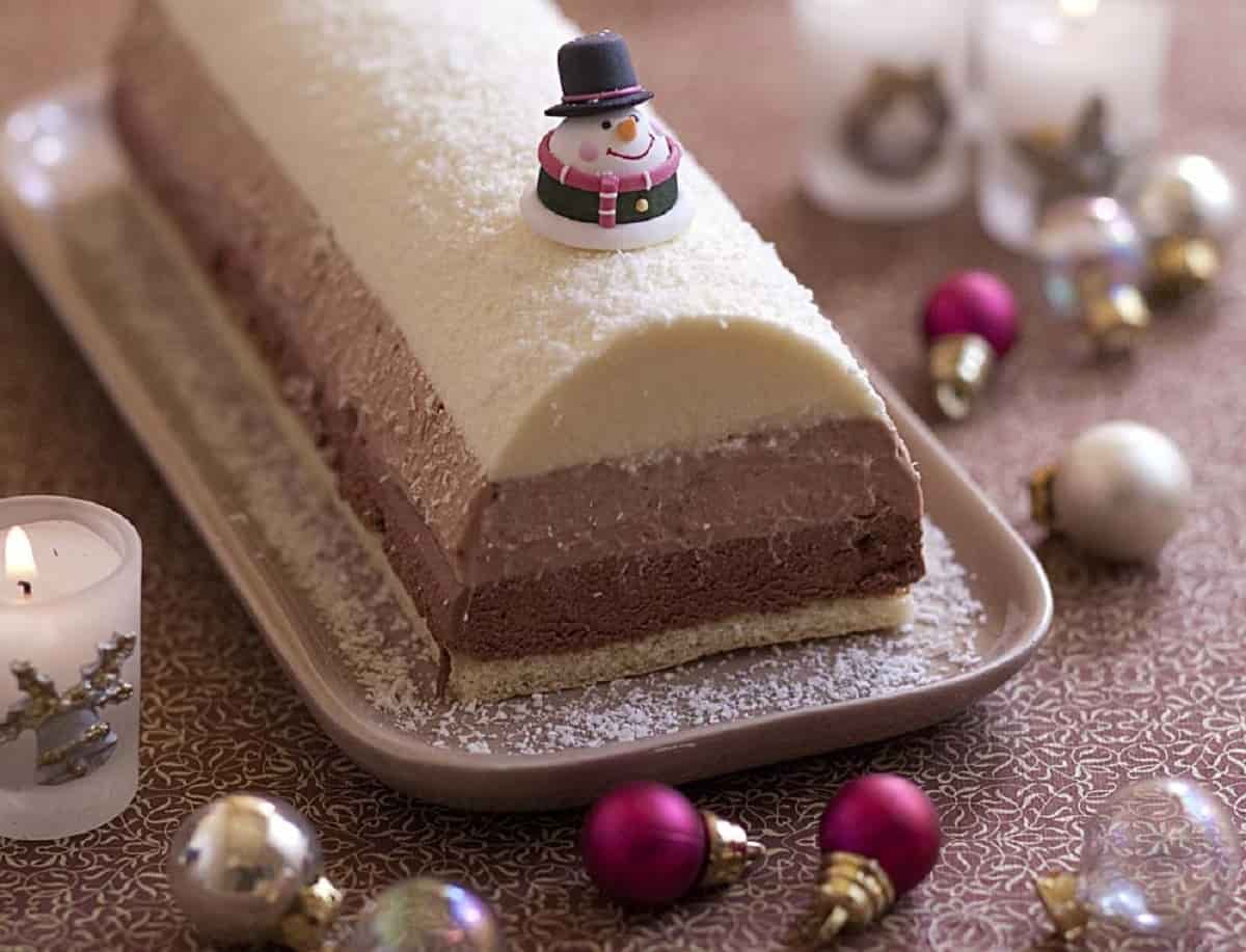 Bûche de Noël aux trois mousses