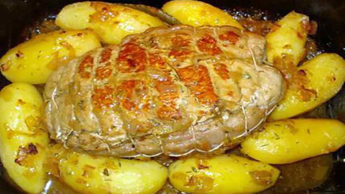 Roti de veau savoyard au four
