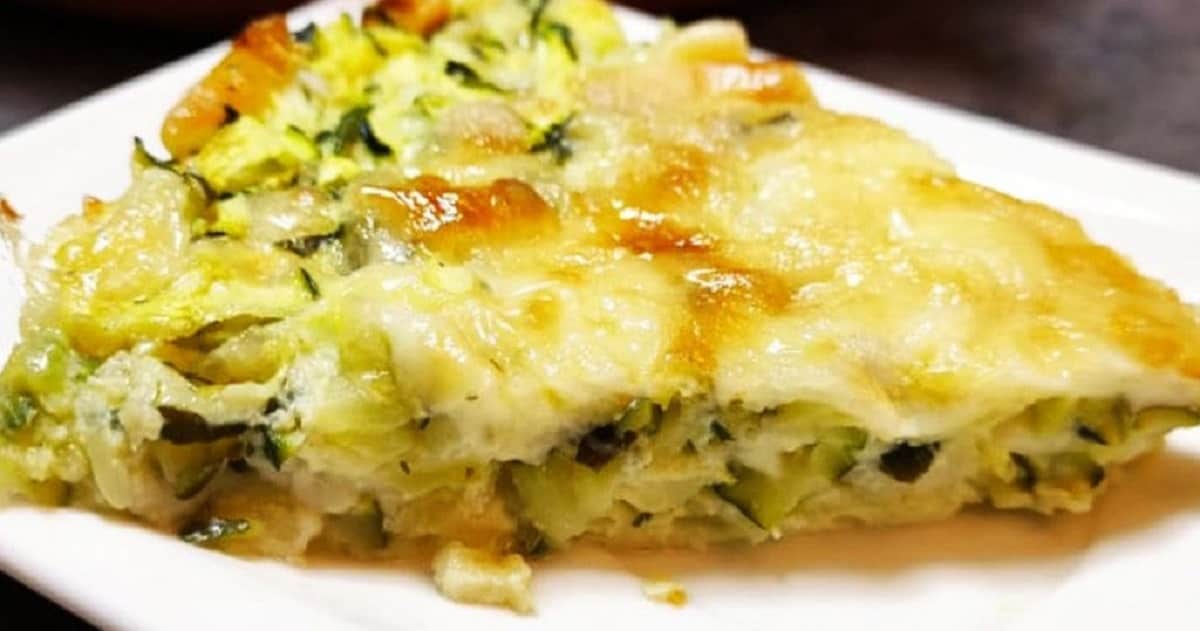 Tarte rustique aux courgettes sans farine