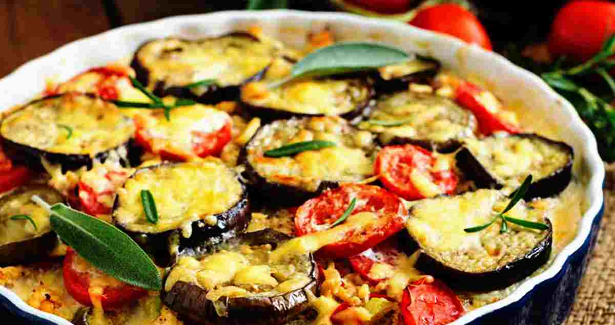 Aubergines cuites au four